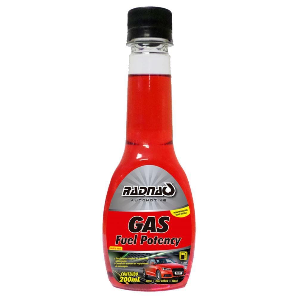 Aditivo Combustível Gas Fuel Potency 200ml Limpa Sistema