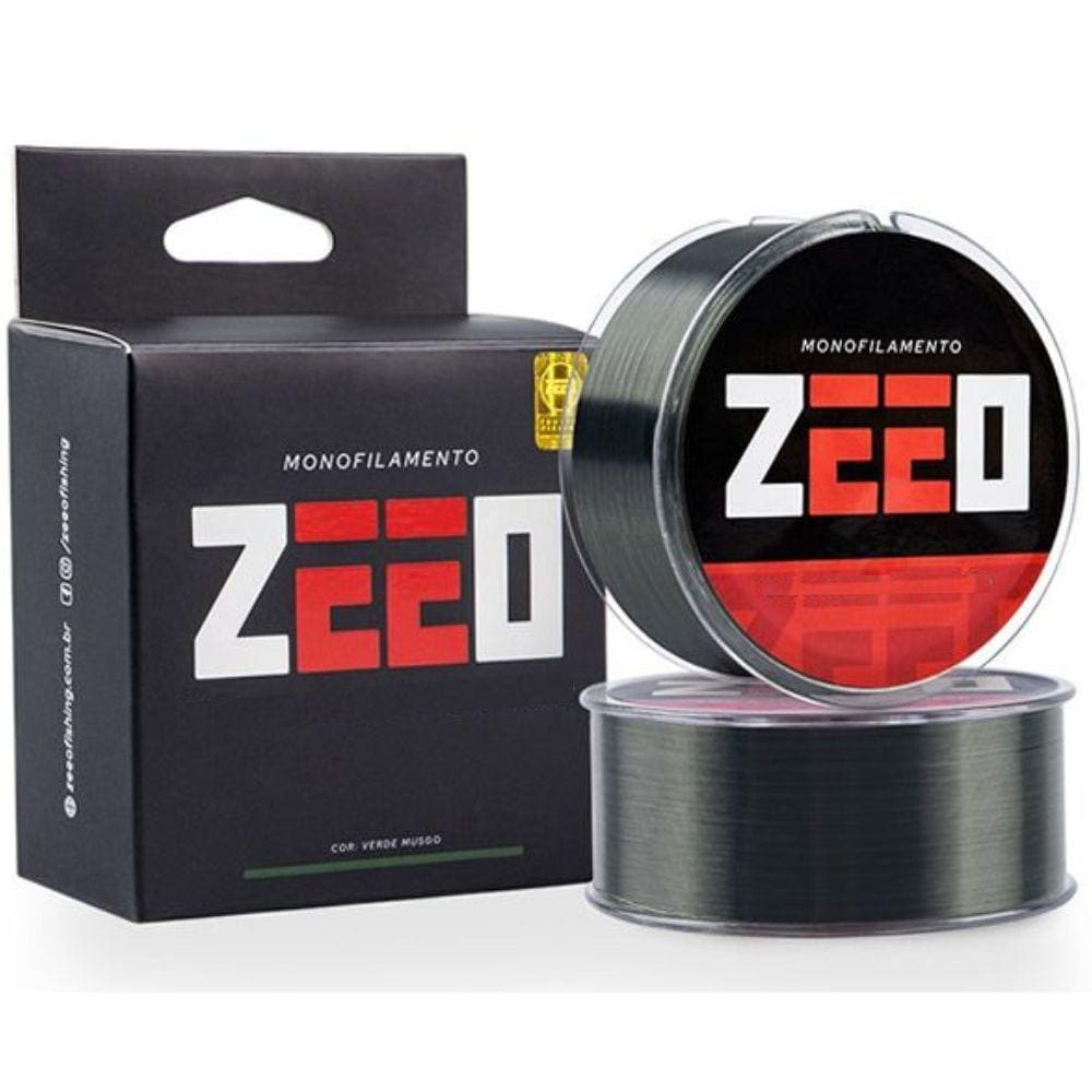 Linha Zeeo Monofilamento 0,28mm 12lb 300m Verde Musgo