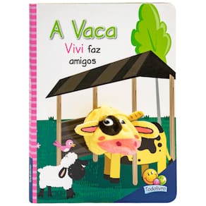 Livro Infantil Dedinhos fantoches: A Vaca Vivi faz amigos