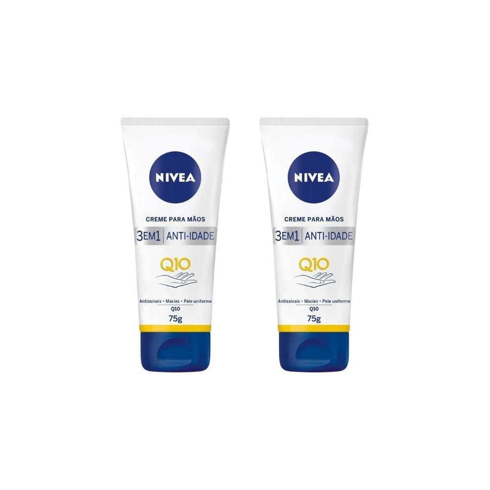 Creme Para As Maos Nivea 75G Anti-Idade Q10-Kit C/2Un
