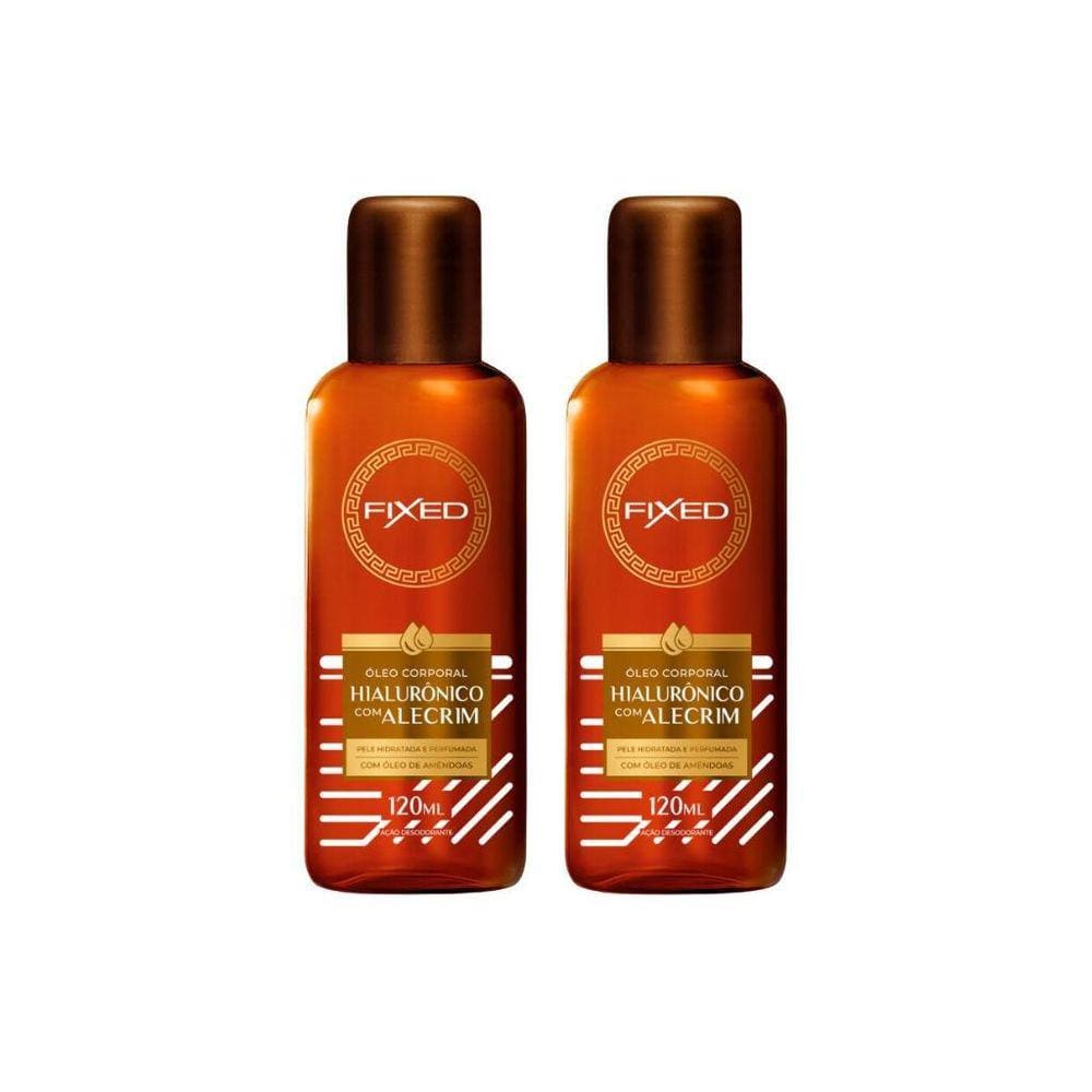 Oleo Fixed Corporal Hialuronico Com Alecrim 120Ml-Kit 2Un