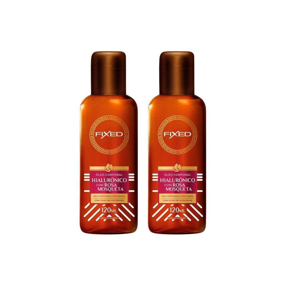 Oleo Fixed Corporal Hialuronico Com Rosa Mosqueta 120Ml-2Un