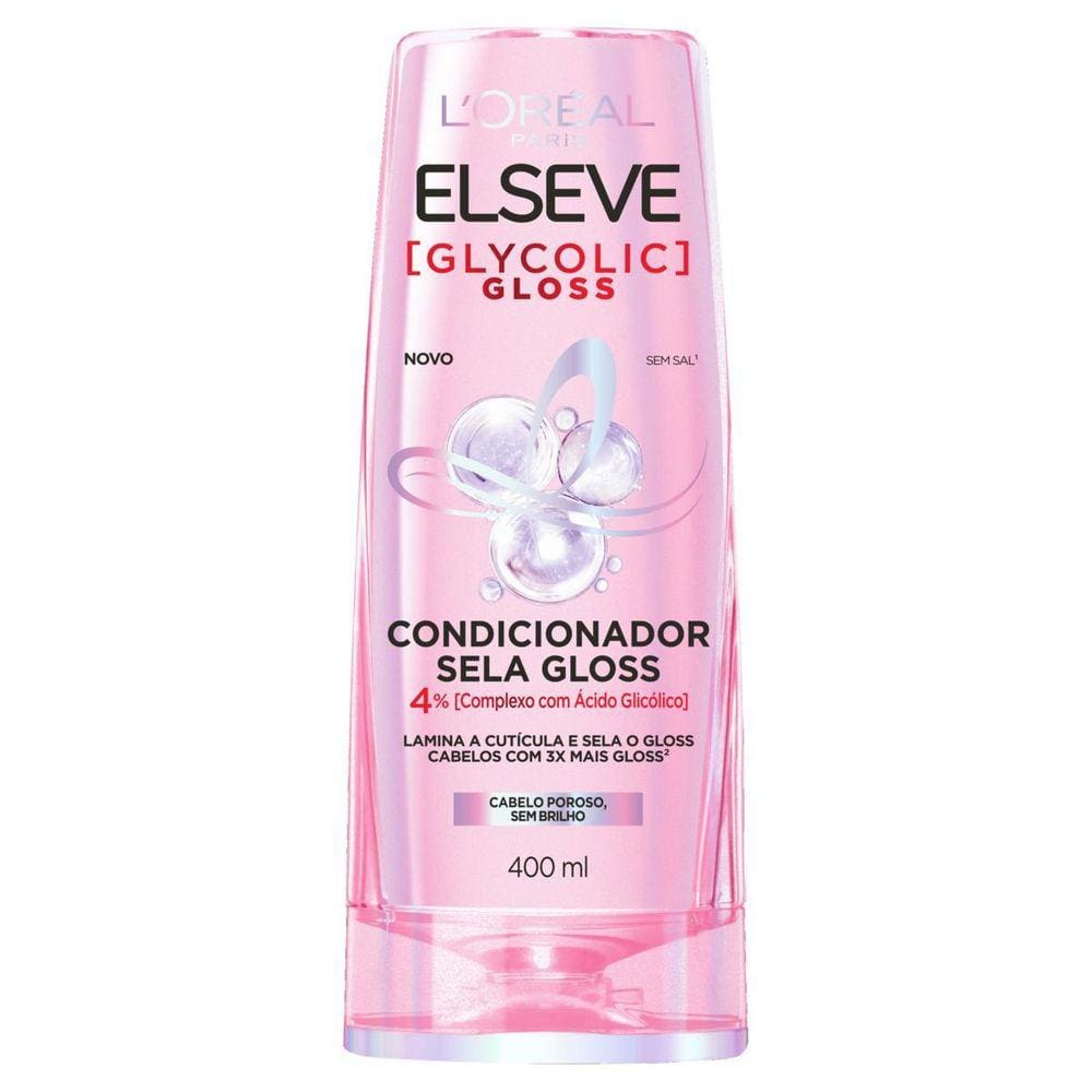 Condicionador Gloss Elseve Glycolic Gloss 400Ml