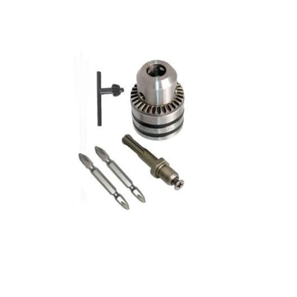 Kit Mandril Para Furadeira 1/2 Cromado - 5 Peças Id-693H