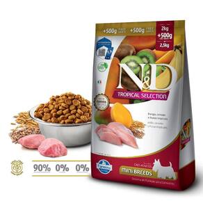 Ração Farmina N&D Tropical Selection Cães Adultos Porte Mini