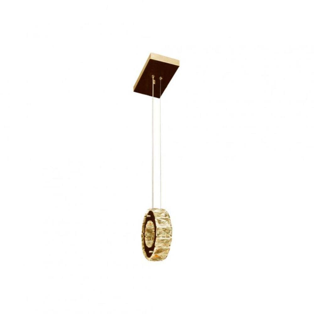 Pendente Redondo Rings 1 Luz 7w 4000k Tokyo Bronzearte Gold