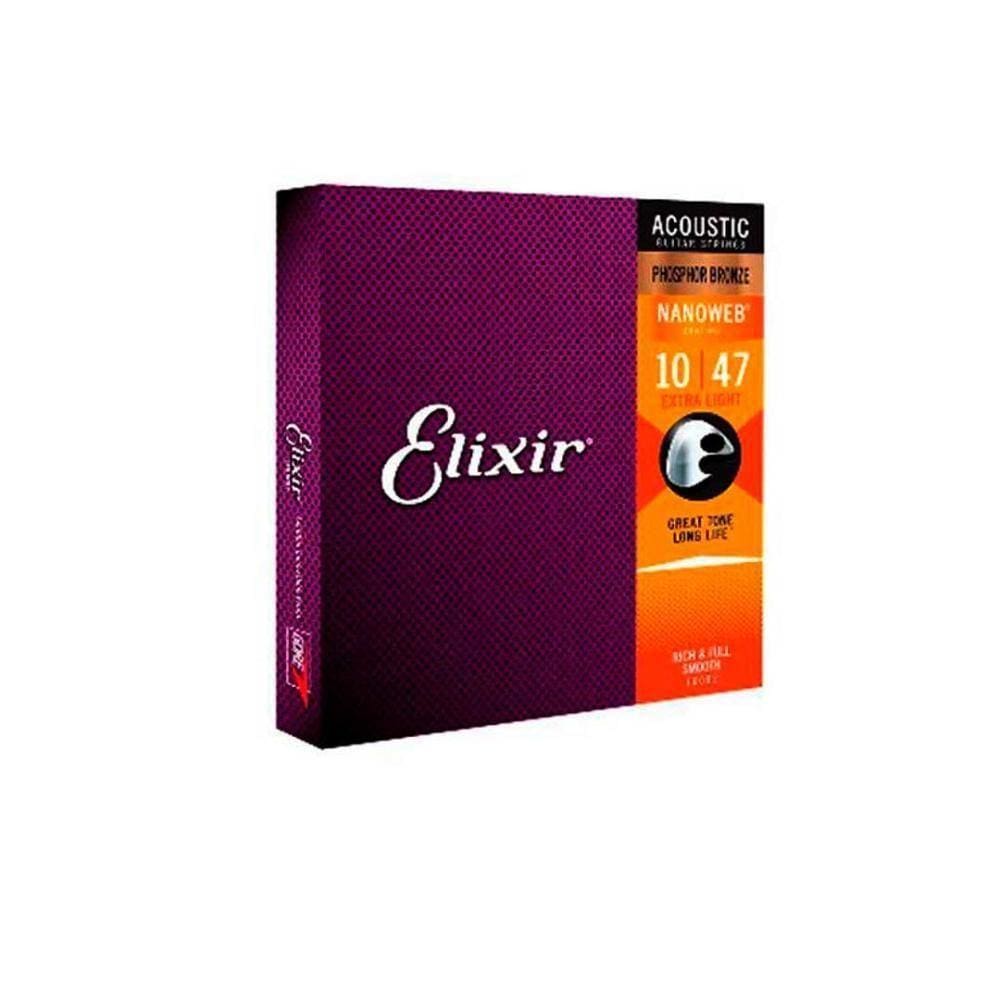 Corda .010 Extra Light Phosphor Bronze Violão Aço Elixir [f108]