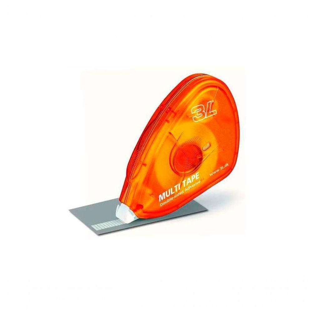 Fita Adesiva Dupla Face Com Aplicador 10m - Multi Tape 20un