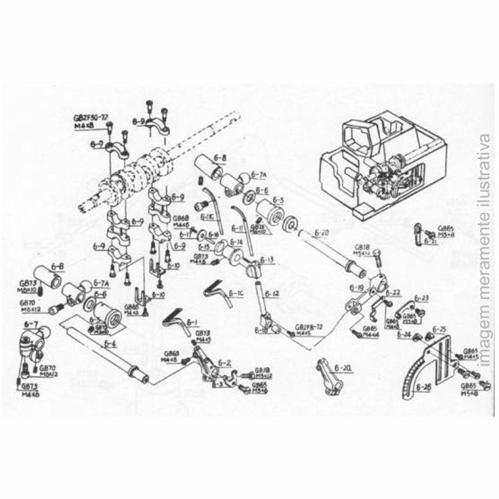 Marcador De Regulação De Fio Para Overlock Gn6, Gn800  -   6-26