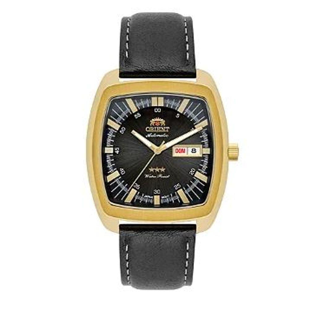 Relógio Orient Masculino Automático Dourado F49gc030 P1px