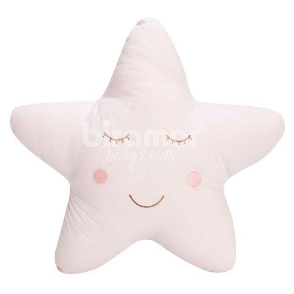 Almofada Estrela Bordada - Rosa