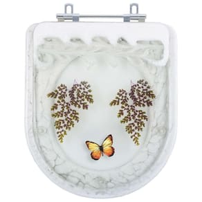 Tampa De Vaso Sanitário Decorado Smart Branco Para Bacia Celite