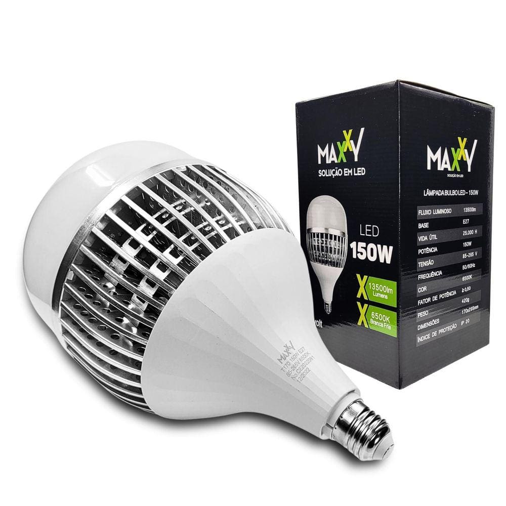 Lâmpada Bulbo 150W Frio - Frio  6500K