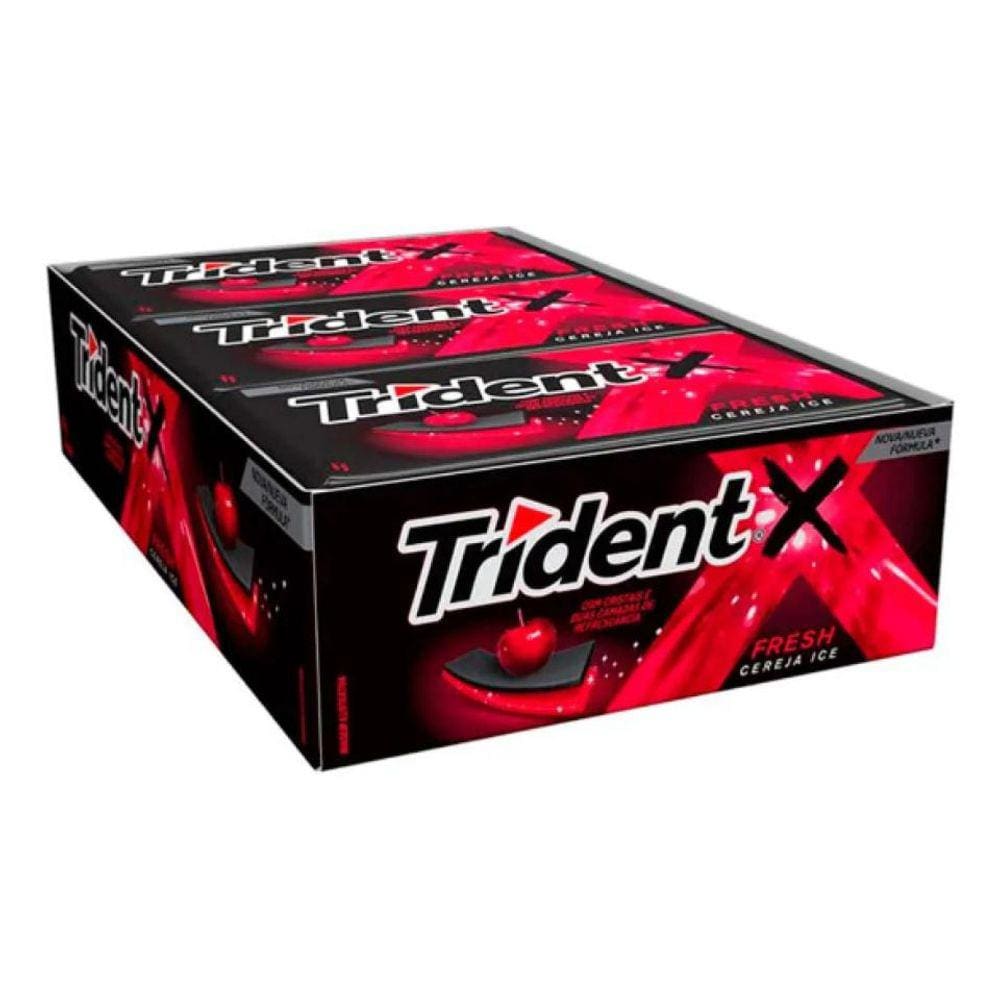 Chiclete Trident X Senses Cereja Ice C/ 21unid 168g