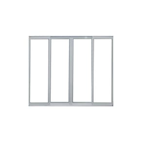 Janela 4 folhas s/ basculante s/ grade 100x120 branca Janellot
