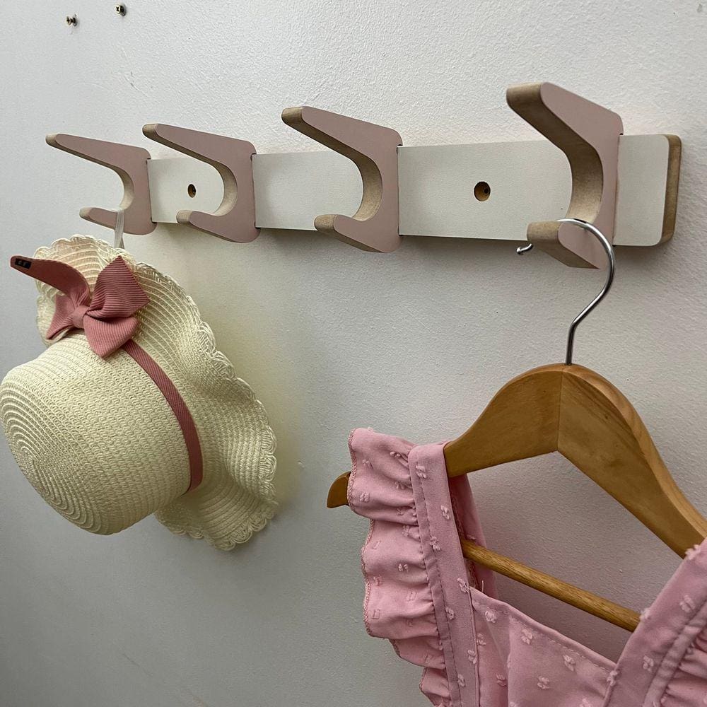 2 Cabideiros duplo parede gancho suporte roupas decoração