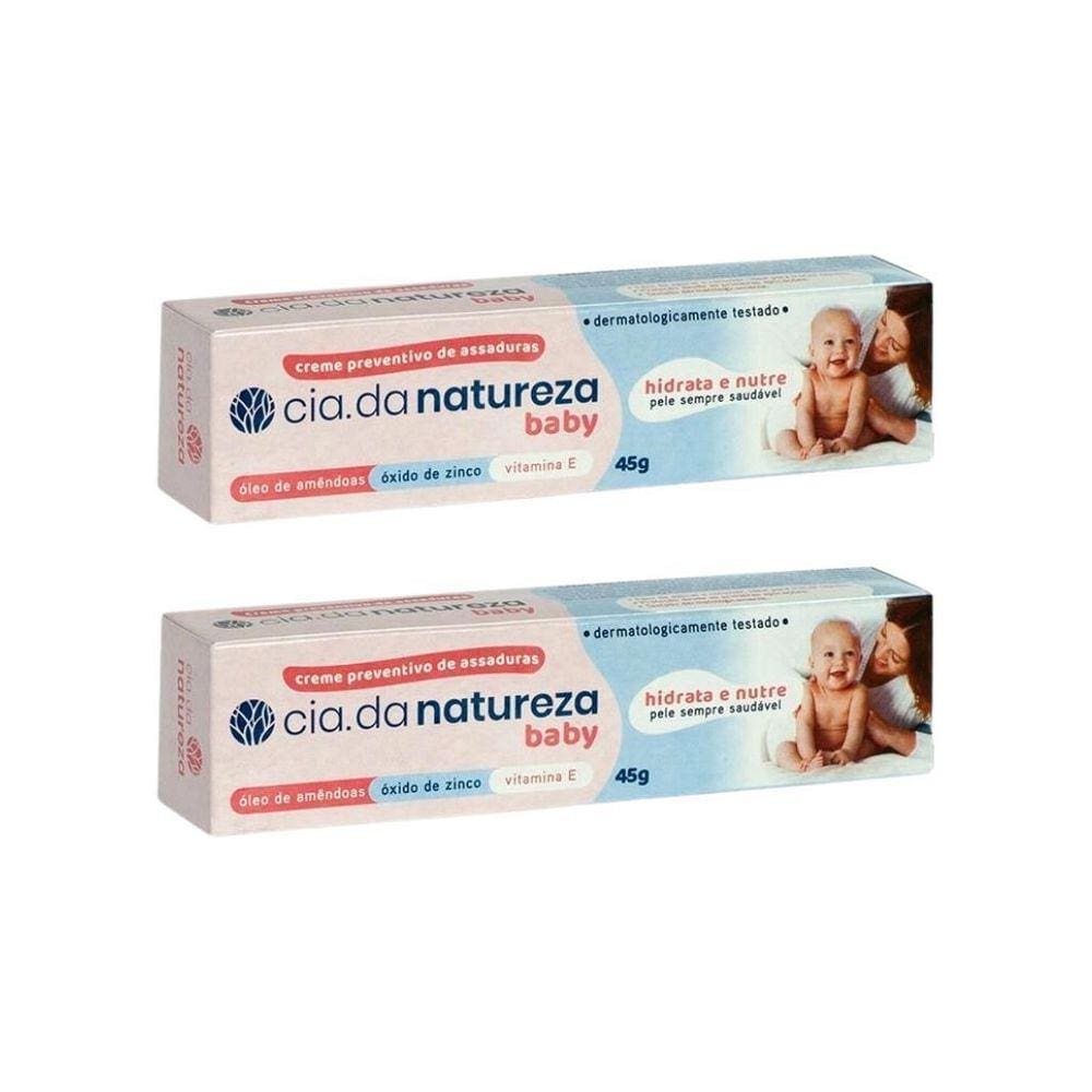Creme Para Assaduras Cia Da Natureza Baby 45G - Kit Com 2Un