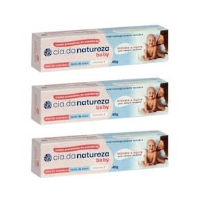 Creme Para Assaduras Cia Da Natureza Baby 45G - Kit Com 3Un