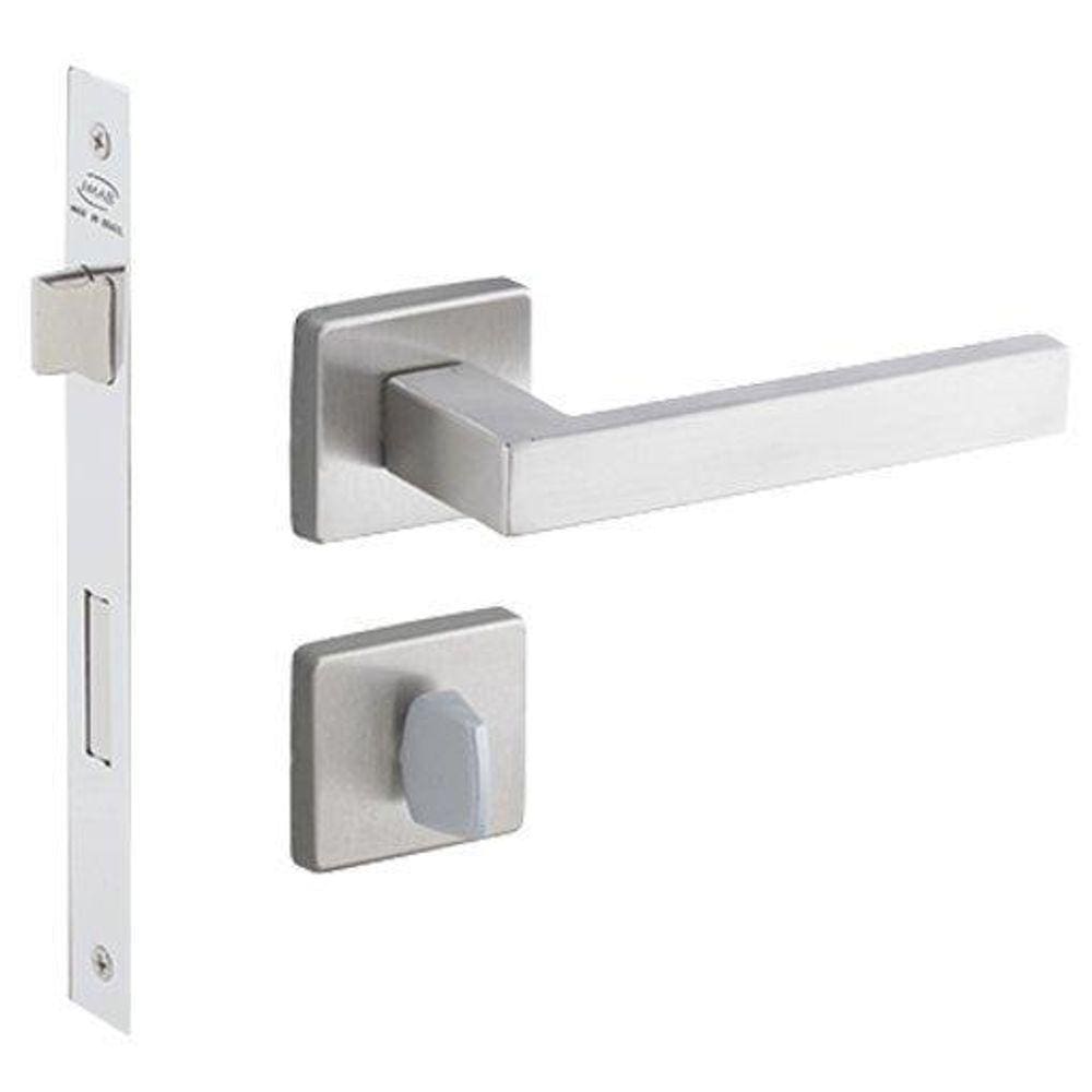 Fechadura de Banheiro de Inox Escovado Hato 55mm Imab