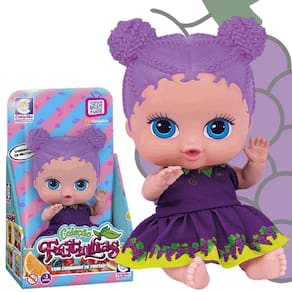 Boneca com Cheirinho de Fruta Uvinha Coleção Frutinhas