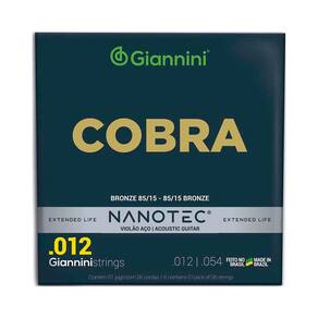 Corda P/ Violão Aço Giannini Nanotec Cobra GEEFLKS PN 12/54 - EC0562