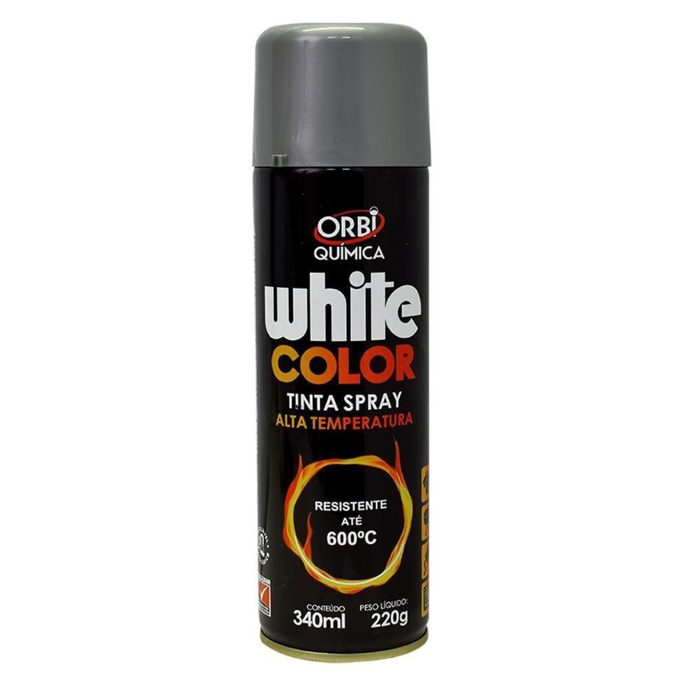 Orbi Spray Tinta Alta Temperat Aluminio 340Ml 220G