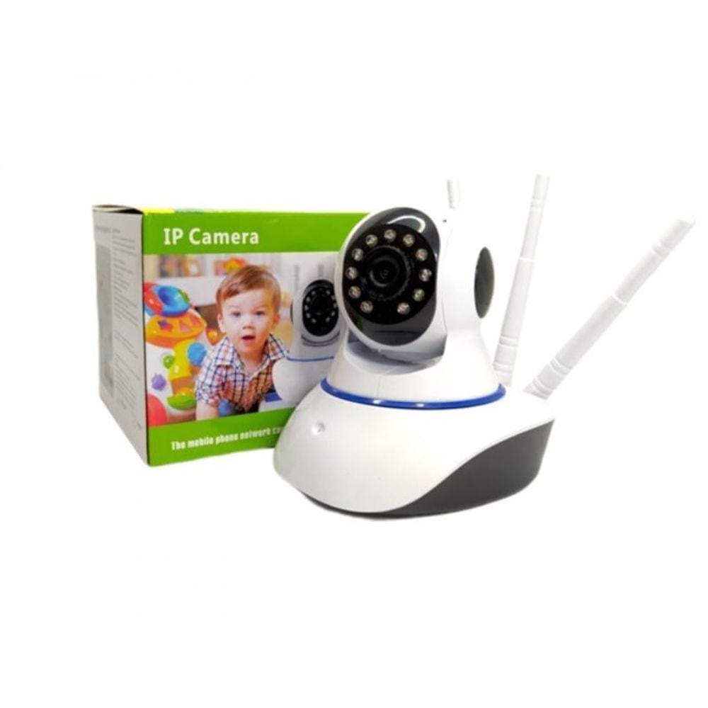 Câmera Segurança 3 Antenas Robo Baba Pet Ip Onvif Wifi