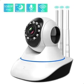 Babá Eletrônica Câmera Ip Wifi Noturna S/Fio 3 Antenas