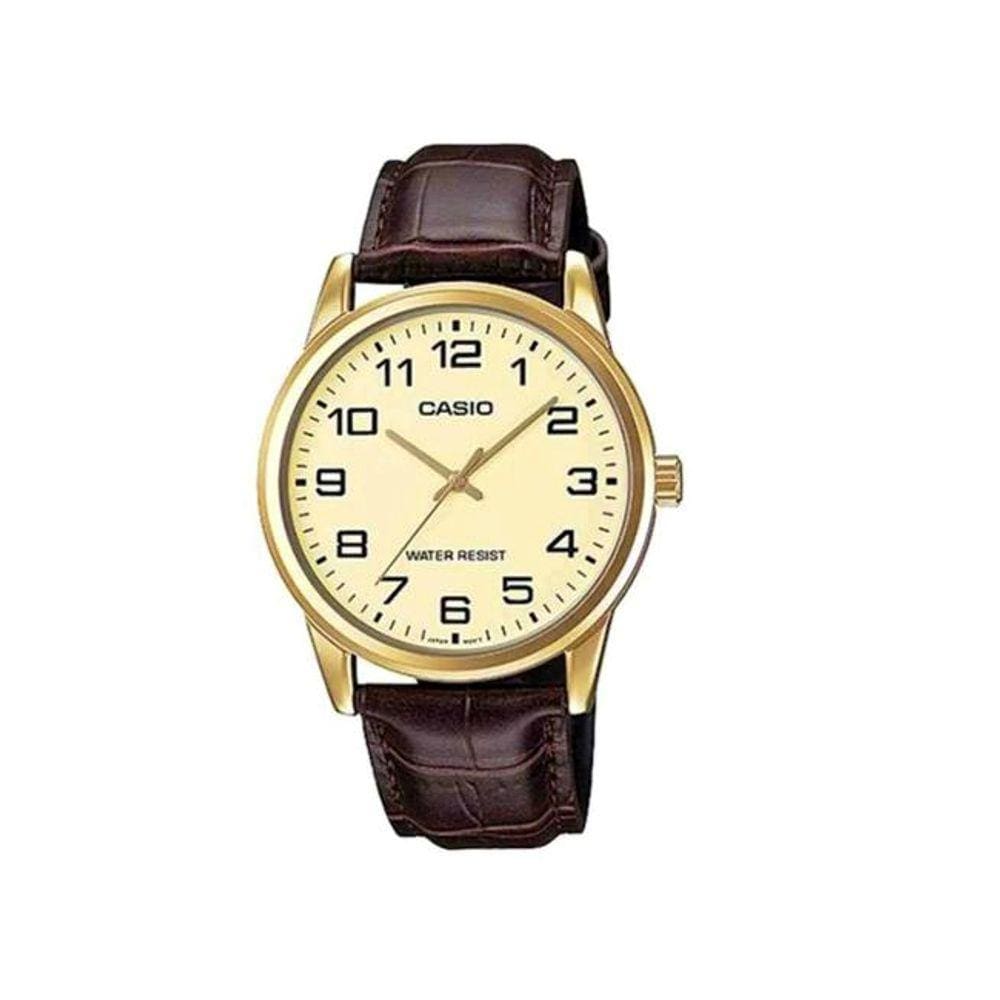 Relógio Casio Feminino  Dourado Ltp-V001gl-9Budf