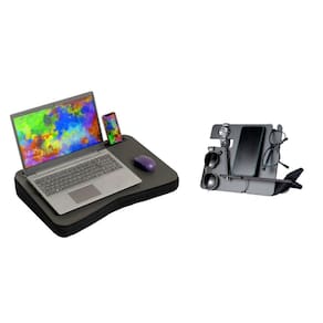 Kit Suportes Notebook de Colo e Celular - Prático e Confortável