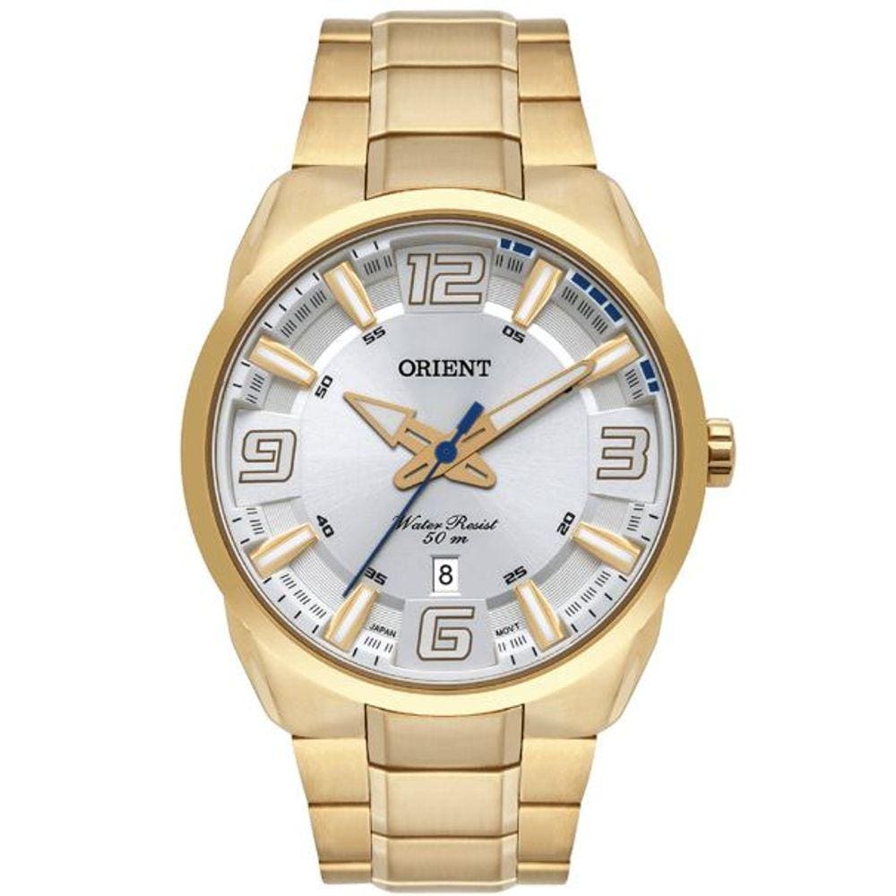 Relógio Orient Masculino Dourado Mgss1178 S2kx