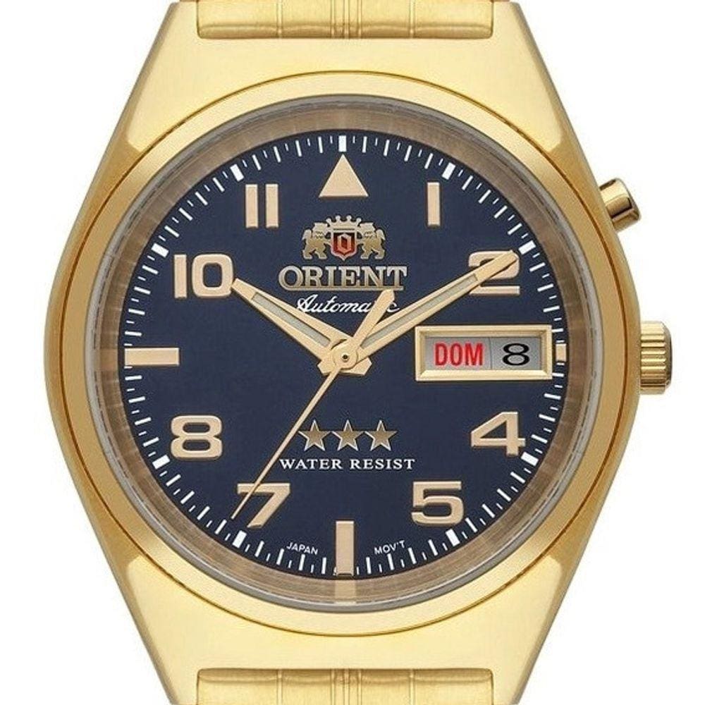 Relógio Orient Masculino Dourado Automatico 469Gp083 D2kx