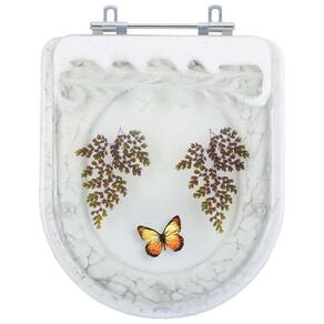 Assento Sanitário Poliester Decorado Borboleta Etna para vaso Icasa