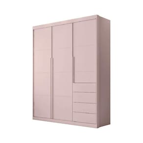 Guarda Roupa Infantil 4 Gavetas 3 Portas Roupeiro Bebê Com Nichos Pérola Rsê - Phoenix Baby