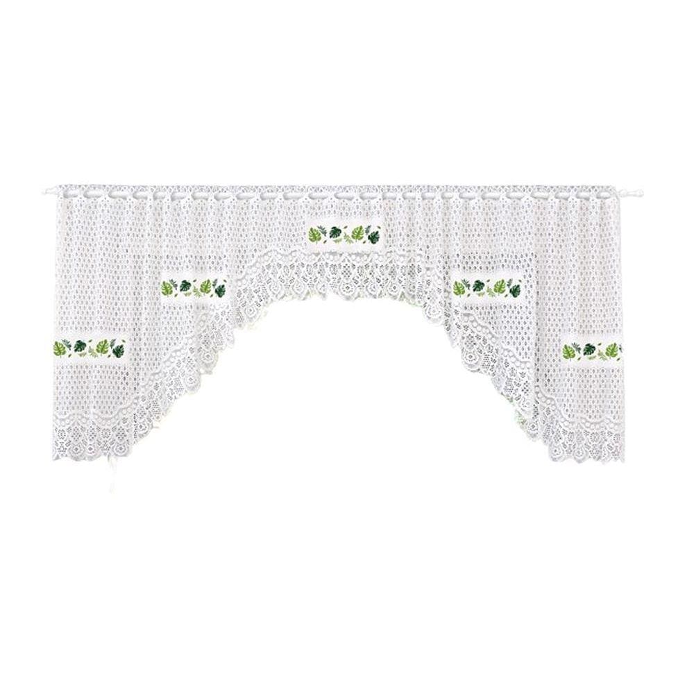 Cortina Bando Renda Cascata Cozinha Costela Adão 3,15X0,95
