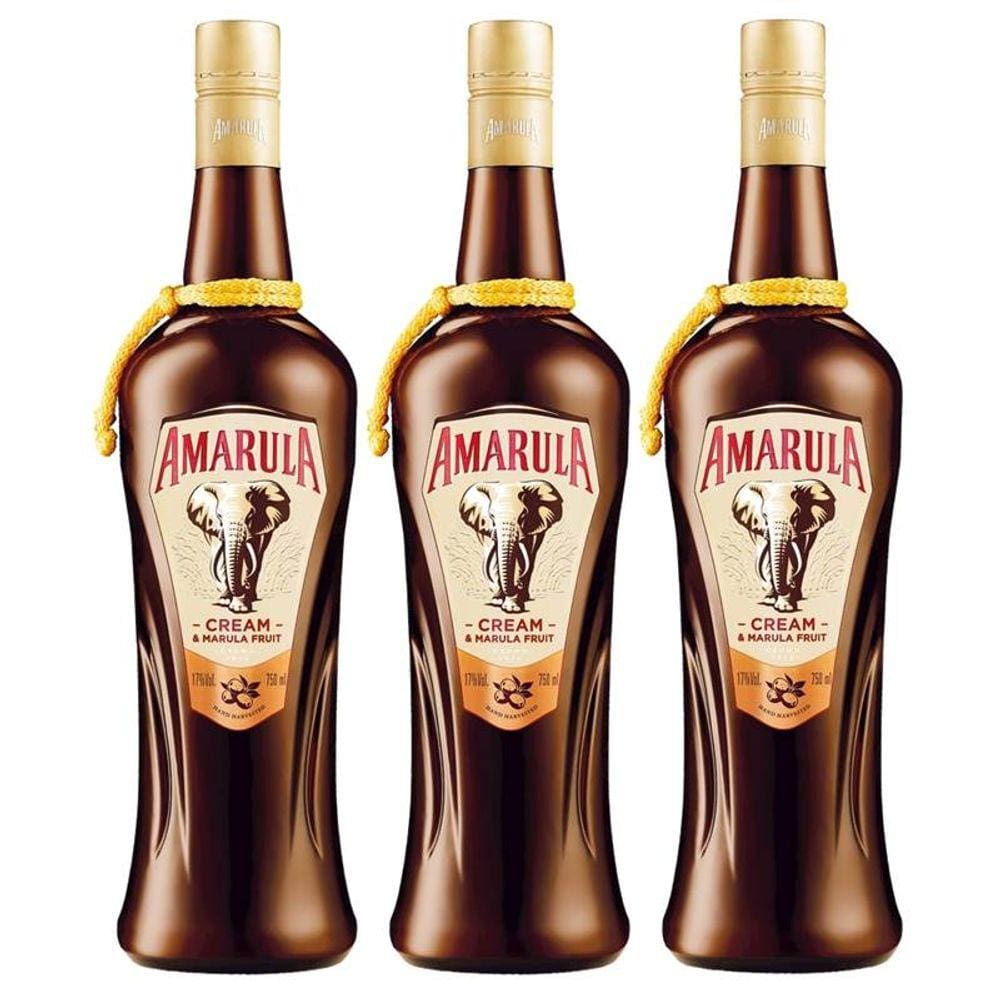 Licor Africano Amarula 750ml 03 Unidades