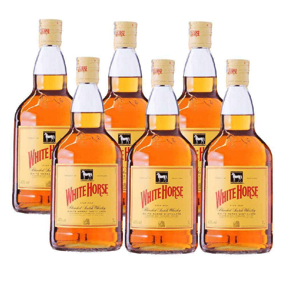 Kit Whisky White Horse 1000Ml - 6 Unidades