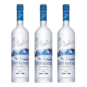 Kit 03 Unidades Vodka Grey Goose 750Ml