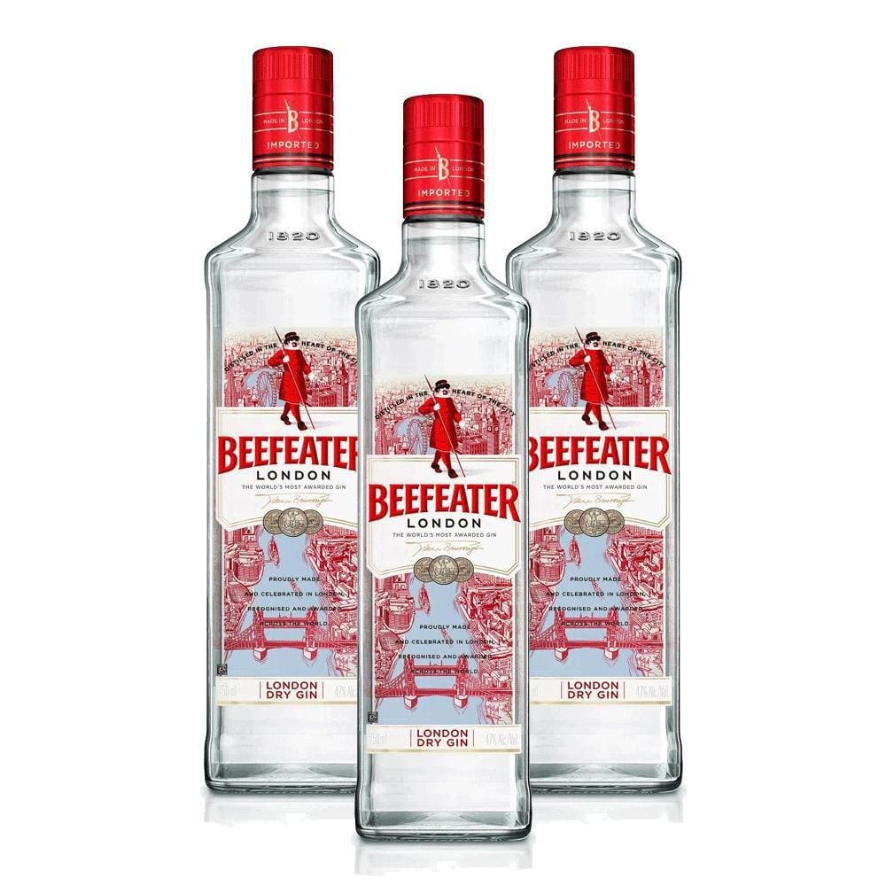 Kit 3 Gin Beefeaters London Dry 750Ml