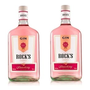 Kit Gin Rock`S Strawberry 1000Ml 2 Unidades