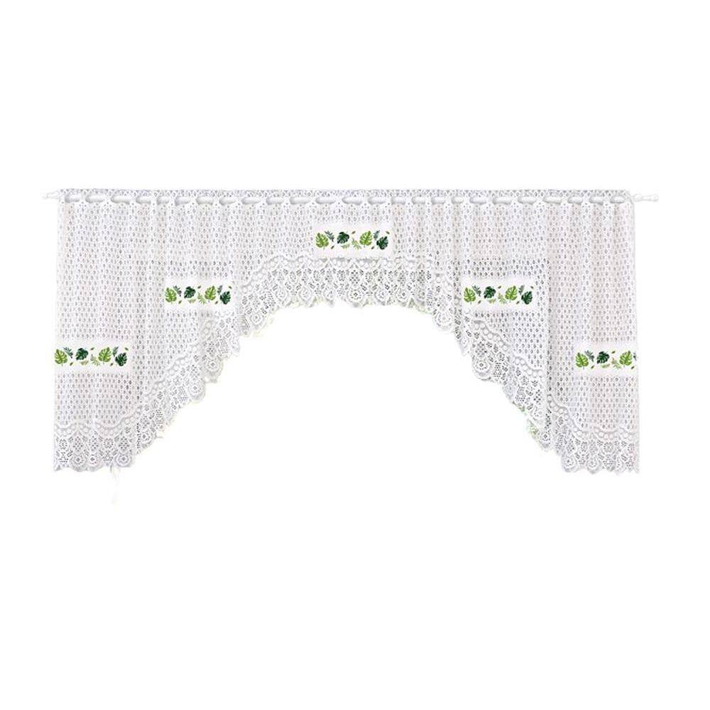 Cortina Bando Renda Cascata Cozinha Costela Adão 3,15X0,95