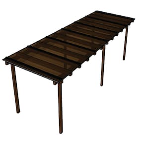 Kit Policarbonato Bronze 4mm 6,00m x 1,50m - Perfis Naturais