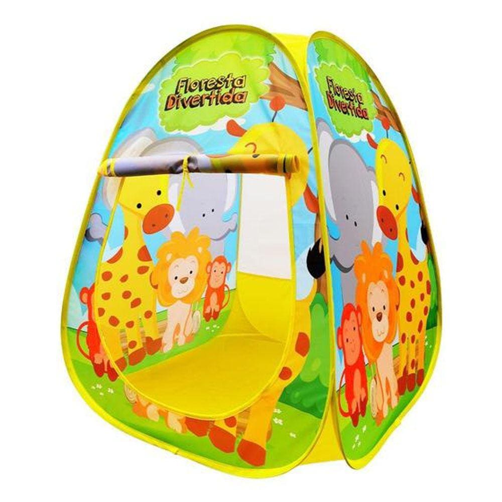 Toca Barraca Infantil Floresta Divertida Dobrável C/ Bolsa - Dm Toys