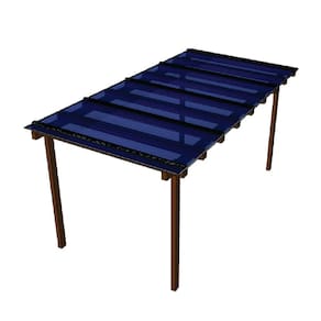 Kit Policarbonato Azul 4mm 4,00m x 1,00m - Perfis Naturais
