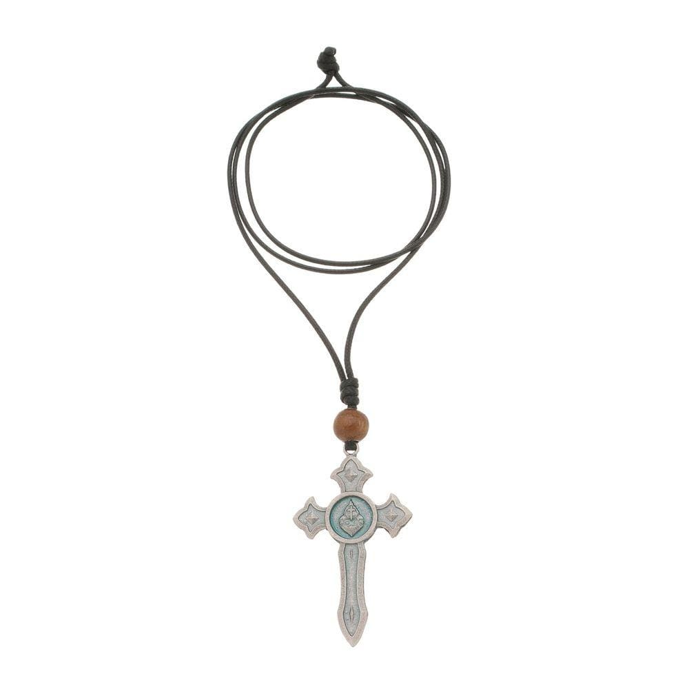 Cordão com Crucifixo da Espada de São Miguel Arcanjo