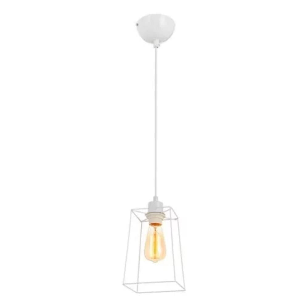Pendente Avant Aldebaran Aço 1xE-27 Branco Fosco