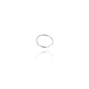 Piercing Círculo Liso Em Prata 925 [f027]