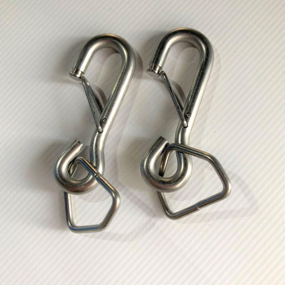 Mosquetão em inox (par)