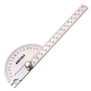 Transferidor de Grau Tipo Meia Lua 180 Graus - Kingtools 600.090