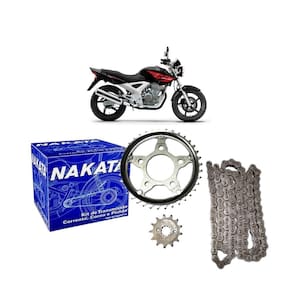 Kit Relação Transmissão Nakata Honda CBX 250 Twister 2001-08